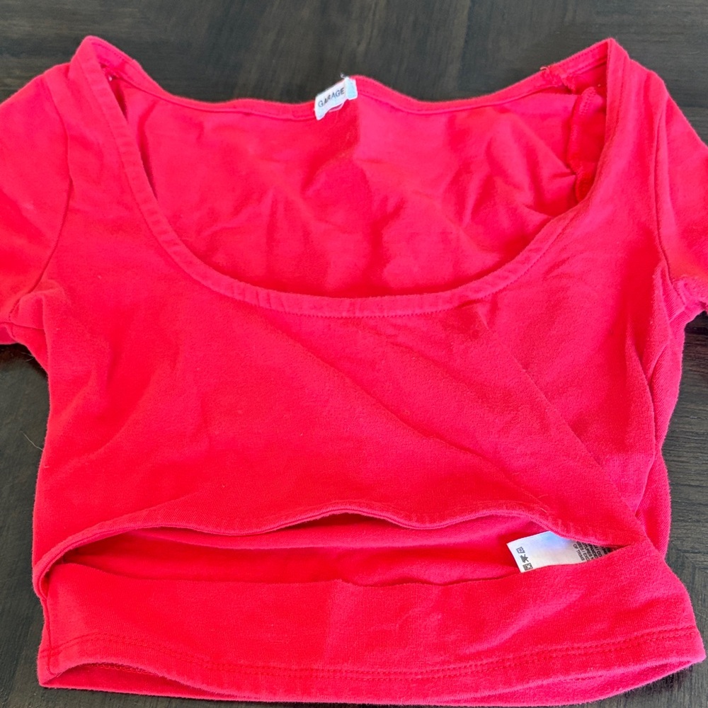 Garage Bright Pink Women's Crop Top